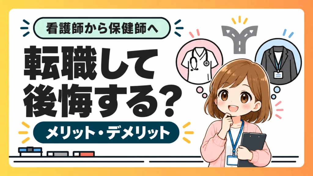 看護師から保健師へ転職して後悔するかを考えるミニ行政保健師ななみ