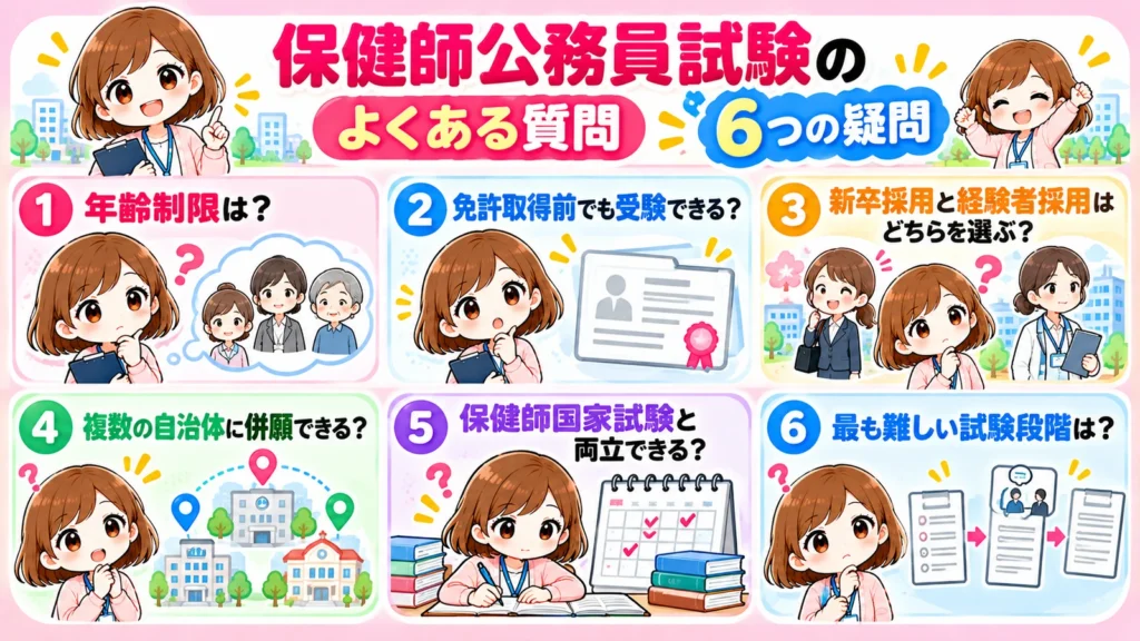 保健師公務員試験に関する6つの疑問